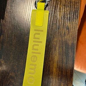 Lululemon Bright Yellow Keychain